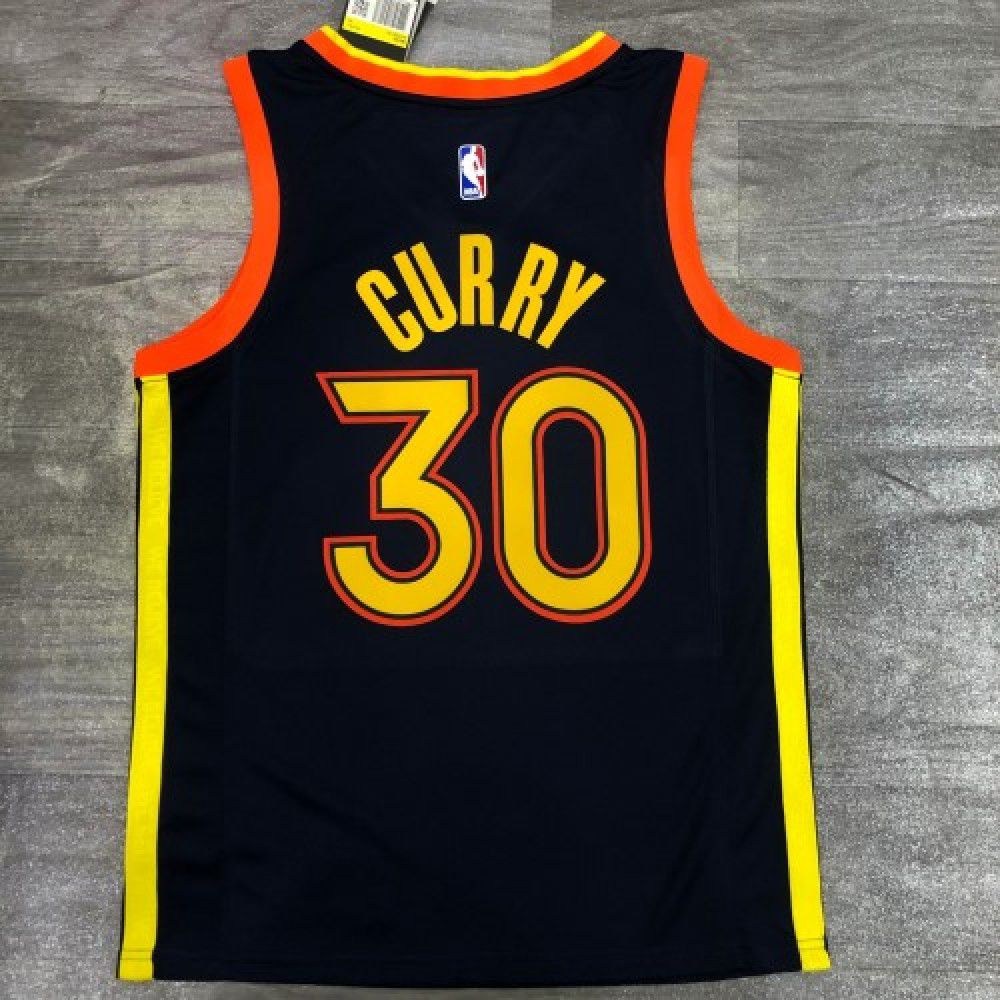 Men's Golden State Warriors Stephen Curry #30 Navy 2020/21 Swingman Jersey - City Edition-Pro Kit Vault | Brand New 26/27 Sports Jerseys